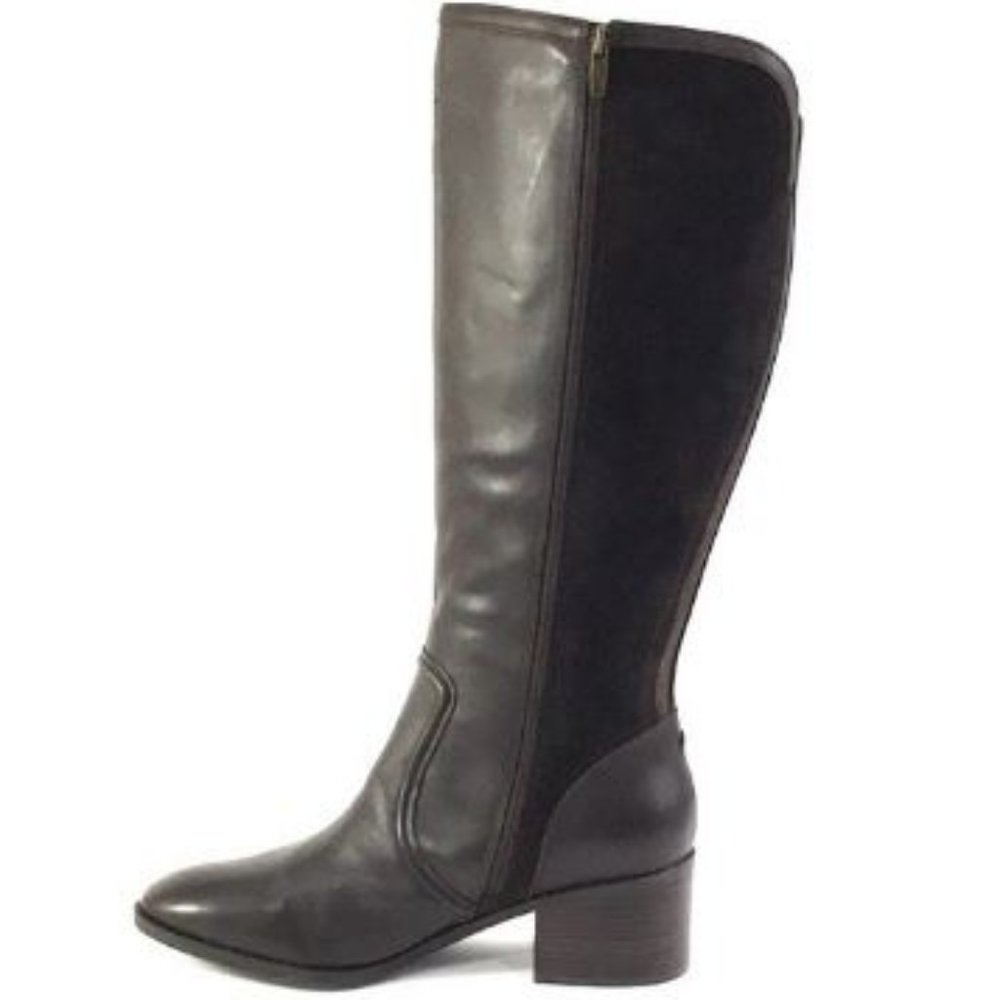 Marc Fisher Wide Calf Leather Tall Shaft Boots - Picture 2 of 11